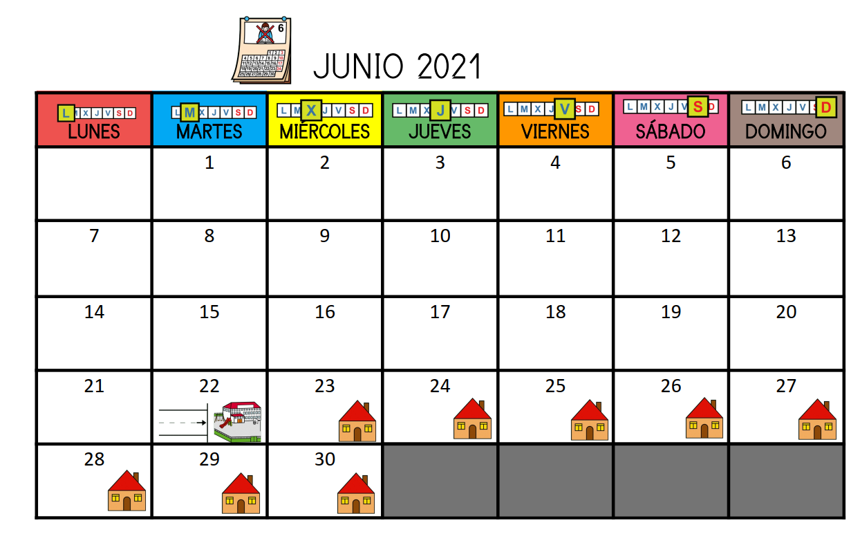 CALENDARIO ANTICIPACIÓN PARA LAS VACACIONES